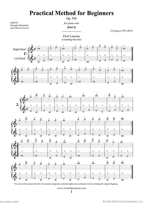 Piano Lessons Sheet Music For Beginners ~ Piano Lessons Online