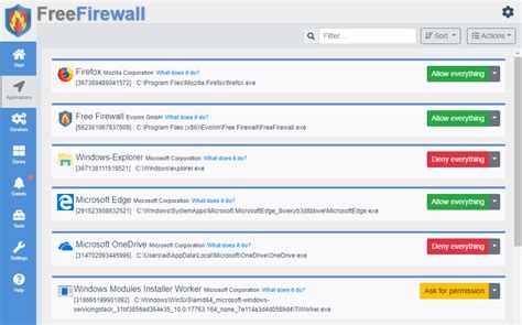 We have been testing evorim free firewall for about a week now, along side avg free antivirus 2017 beta. Viewing Free Firewall v2.5.6 - OlderGeeks.com Freeware ...