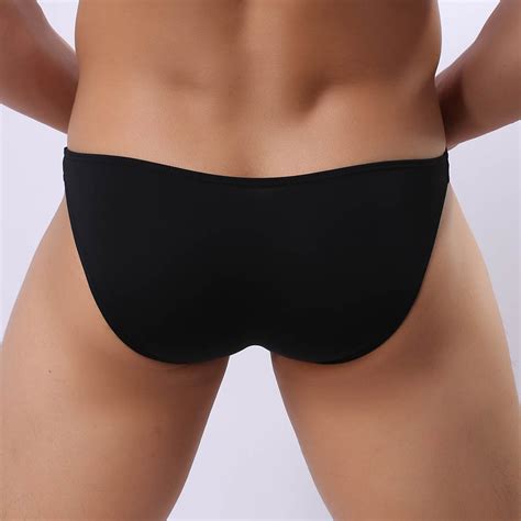 Sexy Men S Long Bulge Pouch Bikini Brief Underwear Smooth Sleeve Pouch
