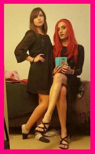 Cute Couple Role Reversal Sissy Maid My Wife Is Ex Wives Just Friends Matching Dresses