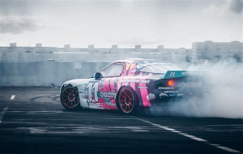 Wallpaper Smoke Drift Mazda Drift Rx 7 2019 By Ray29rus Images