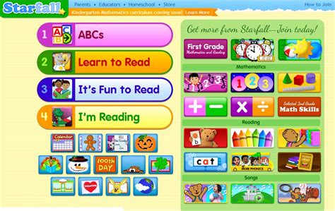 Educational Websites Bellflower First Grade