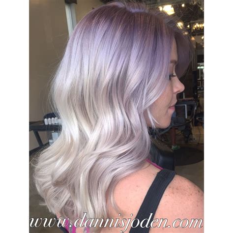 Lavender Root Melting Into Platinum Blonde Hair By Danni In Denver Co