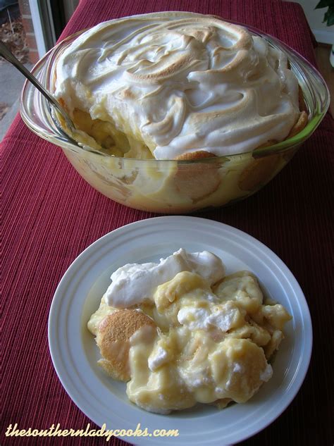 Banana Pudding The Southern Lady Cooks Old Fashioned Recipe Recipe Banana Pudding No Bake