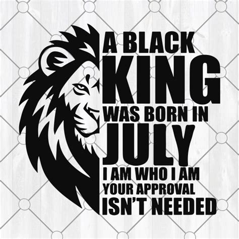 Download A Black King was born in July SVG , July Birthday SVG, Svg ...
