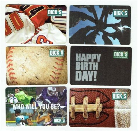 Dick S Gift Card Lot Of Football Baseball Sporting Goods B