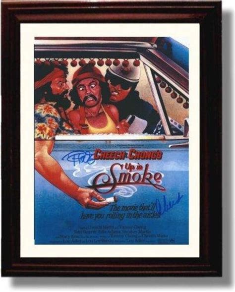 Framed Cheech And Chong Autograph Promo Print Etsy