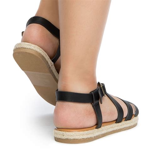 Soda Womens Strappy Sandal Fd Begood S Blk Shiekh