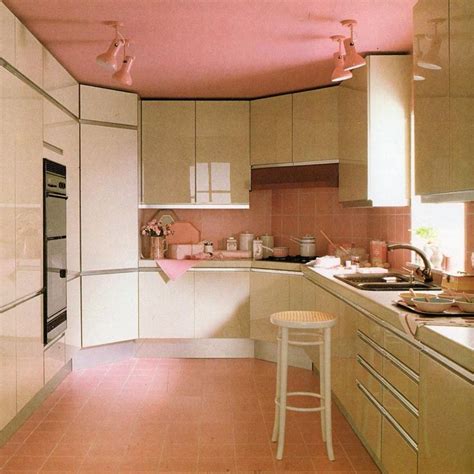 Kitchen shapes changed and appliances started to come in the simple white and black variety. Eighties Modern 📠 on Instagram: "Dream house kitchen 💖
