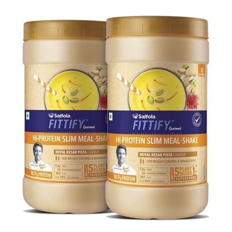 saffola fittify gourmet hi protein slim meal shake review