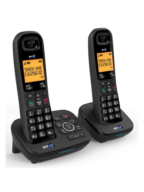 BT 1700 Digital Cordless Telephone with Nuisance Call Blocker & Answering Machine, Twin DECT at ...