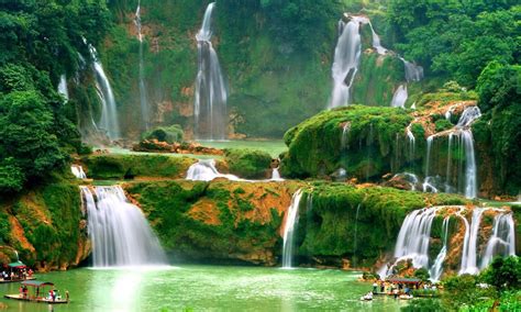 Breath Taking View Of Ban Gioc Detian Falls Pics