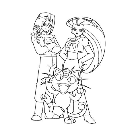 Opens in a new window; Meowth - Coloring pages for kids