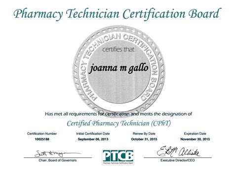 My Certification Of Becoming A Pharmacist Technician Becoming A