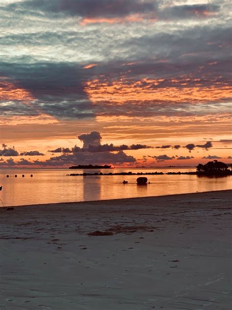 Breathtaking Sunset On Empty Beach · Free Stock Photo