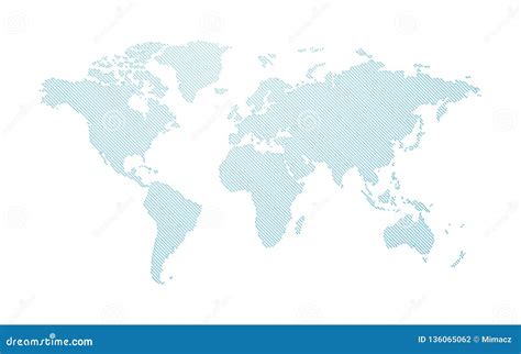 Abstract Dotted Map Blue Halftone Grunge Effect Vector Illustration