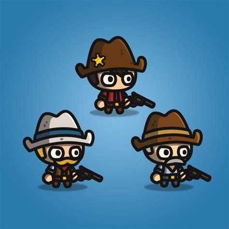 Tiny Cowboys 2d Character Animation Cowboy Games Game 2d Game