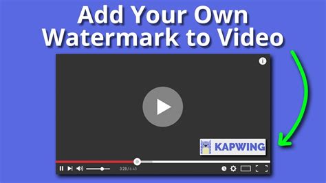 How To Add Your Own Watermark On A Video Youtube