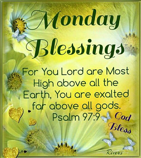 Monday Blessings And Prayers Images Printable Template Calendar