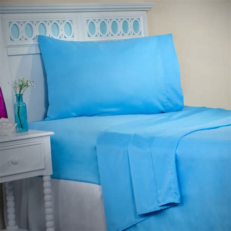 Lavish Home Lavish Home Series 1200 3 Piece Twin Xl Sheet Set Blue