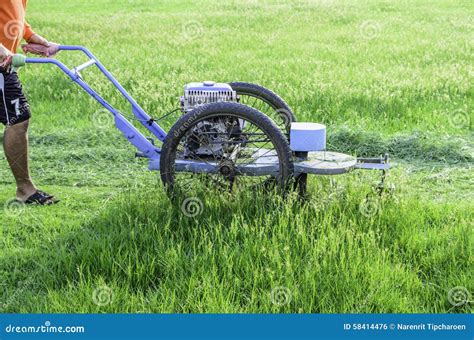 Mowers Grass Stock Photo Image Of Mowing Soccer Equipment 58414476