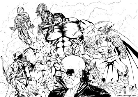 Coloriage avengers difficile 29 - JeColorie.com