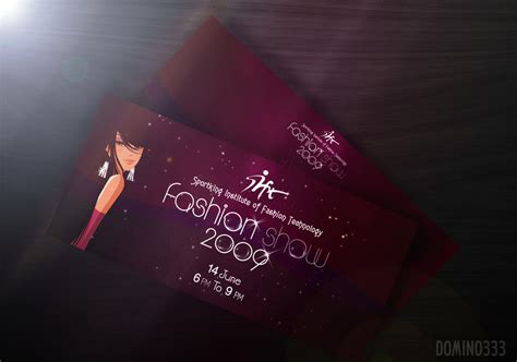 Fashion Show Invitation by Domino333 on DeviantArt