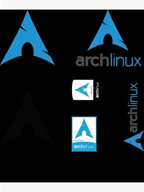 Arch Linux Sticker Set Sticker Poster For Sale By Josejust5321633