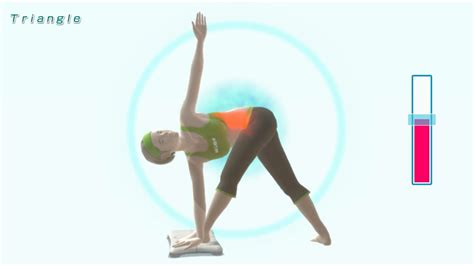 Triangle Pose Yoga Exercise Wii Fit U 1ae Youtube
