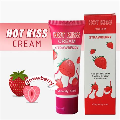 Smtqm Strawberry Cream Body Sex Lubricant Edible Oral Sex Lubricant