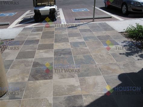 This product can be installed on a shower floor. Beautiful leasing apartment building with slate, porcelain ...