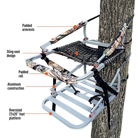 X Stand Deluxe Aluminum Climbing Tree Stand Climbing Tree Stands