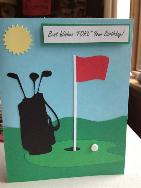Golf Birthday Card Golf Birthday Cards Homemade Birthday Cards Bday
