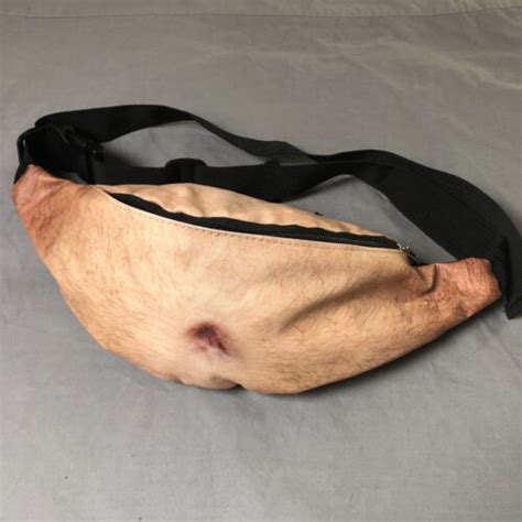 Beer Belly Fanny Pack Novelty Hairy Waist Pouch One Size Ebay