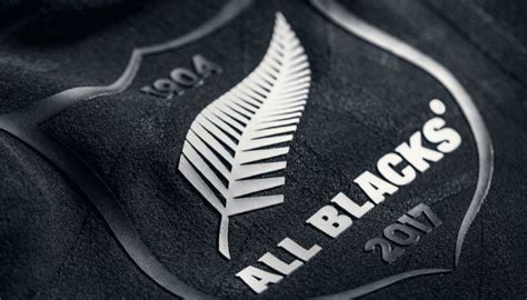 The New All Blacks Logo Includes A Crest And Year Tout En Noir Fond