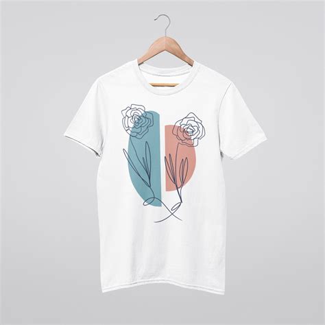 Camisa De Flores Camiseta Con Estampado De Arte Dibujo De Etsy
