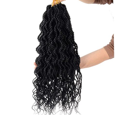 8 Packs Wavy Senegalese Twist Crochet Hair 24 Inch Crochet Braids