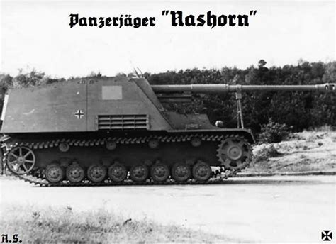 Nashorn Tank Destroyer German Tanks Self Propelled Artillery