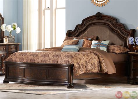 These sleek king sized bedroom it's good to be king, and with our selection you'll certainly feel like one. Le Grande European Style Burl Wood Platform Bedroom Set
