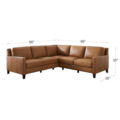 Though not as deep as most of our sofas, it's spectacularly comfortable, neatly designed. West Park Leather Sectional | Leather sectional, Leather ...