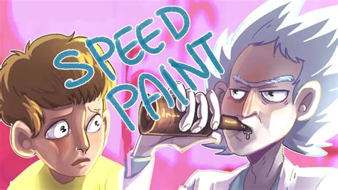Speedpaint Rick And Morty Peaceful Stroll No Music Youtube