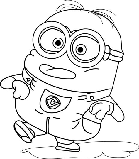Kleurplaten nl Kleurplaat Minions Bob