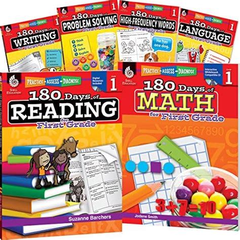 180 Days Of First Grade Practice 1st Grade Workbook Set For Kids Ages
