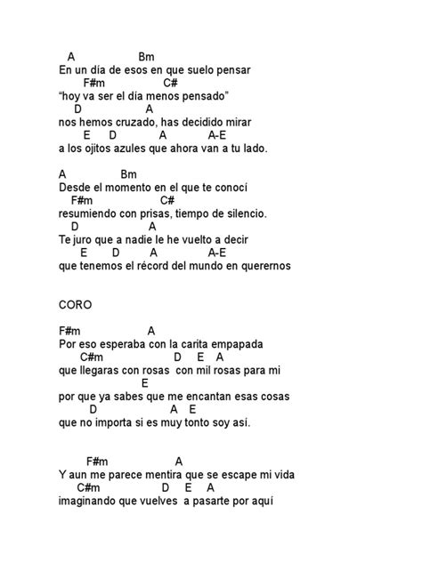 Check spelling or type a new query. Acordes de la canción Rosas (La Oreja de Van Gogh) | Amor ...