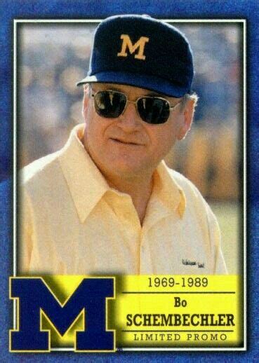 Glenn edward bo schembechler, jr. Bo Schembechler Retro Football | Michigan wolverines ...