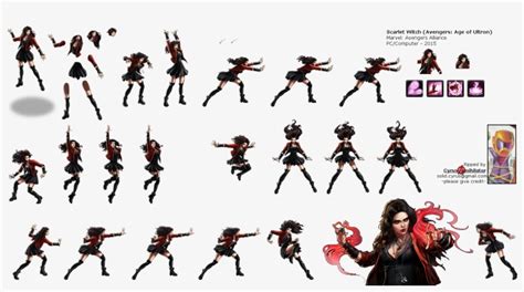Scarlet Sprite Sheet By Cryoflaredraco On Deviantart Images