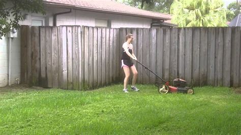 Girl Vs Lawn Youtube