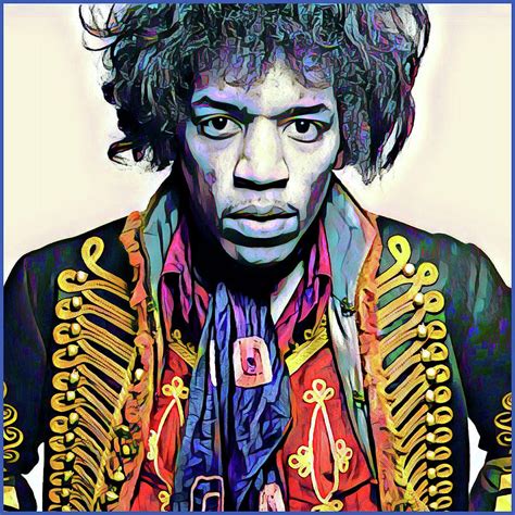 Jimi Hendrix Digital Art By Gary Grayson