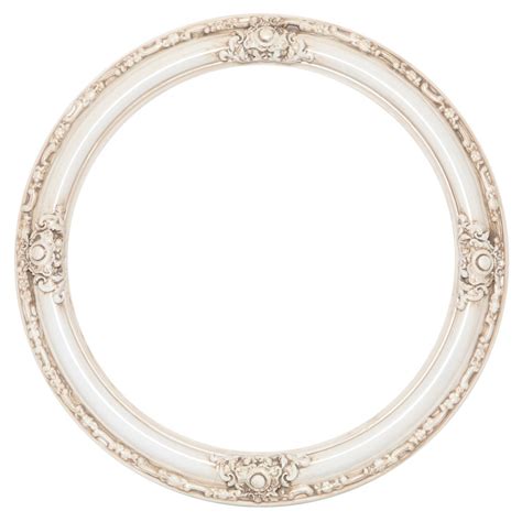 Round Frame In Antique White White Picture Frames With Antique
