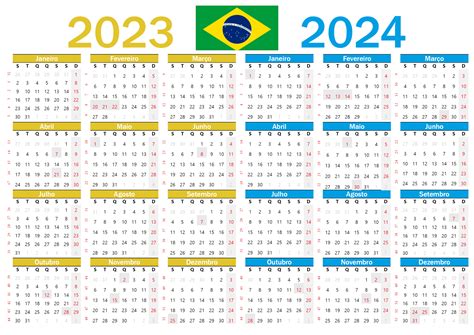 Calendário 2023 Brasil Para Imprimir Com Feriados